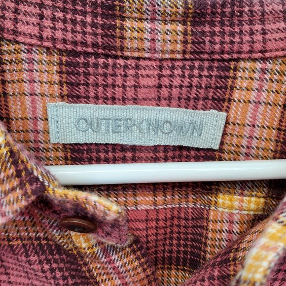 Outerknown Plaid Shirt Collared Flannel Button Up Long Sleeve Size XL Men's Soft - Picture 2 of 7